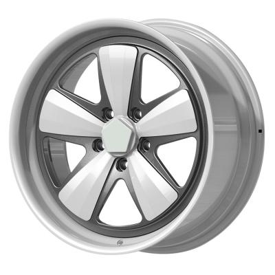 China Passanger Car Electric Fan Design White Gunmetal Bicolor Wheel 17-24 Inch 5 Hole Two Pieces Wheel 5x130 Forged Alloy Passenger Car Wheel Rims for sale