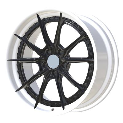 China Passanger Car White Rims 5x112 Forged 2 Piece Wheels Gloss Black 17 18 19 20 21 22 24 Inch Forged Alloy Passenger Car Wheels Rims Luxury Cars for sale