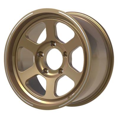 China Truck Full Painting Bronze And Milling Words 17 18 19 Inch Wheels Car Rims 5x130 5x127 5x139.7 6x139.7 Forged Alloy Offroad Wheels for sale