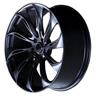 China Passanger Car T606 Aluminum Forged 18 19 20 Inch Matte Black Alloy Wheel 5x114.3 Passenger Car Rims Fit for Tesla Model 3 Model S Model Y Rims for sale