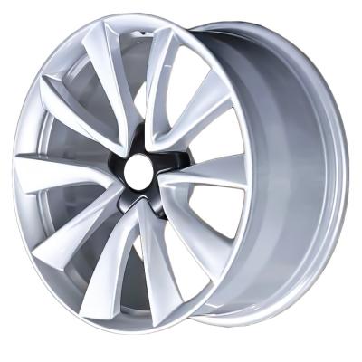 China Passanger Car T6061 Aluminum JWL 18 19 20 Inch 8.5J Forged Alloy Wheel 5x114.3 Silver Passenger Car Rims Fit for Tesla Model 3 Model Y Model S for sale