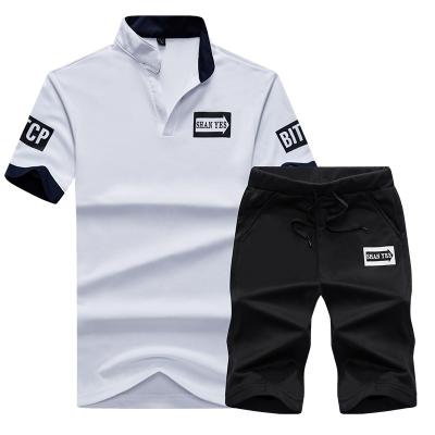 China Wholesale New Design Summer Mens Breathable Stretch QUICK DRY Short Sleeve Set Mens Casual 2 Piece Shorts Sets Outfits For Men for sale