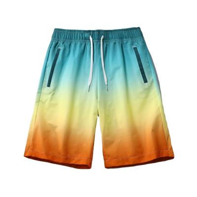 China New Type Cheap Wholesale Men's Anti-Wrinkle Active Men's Clothing Colorful Gradient Shorts Beach Shorts Streetwear Shorts for sale