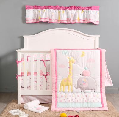 China Wholesale Anti-static Baby Cotton Bumper Set Baby Hutch Bedding Set Diaper Bag Baby Blanket for sale