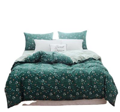 China Latest Printed Comforter Nondisposable Thick Good Quality Plain Cotton Quilted Fitted Sheet Luxury Printed Bedding Sets for sale