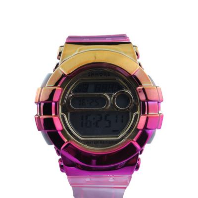 China Sports electronic watch waterproof glow-in-the-dark multifunctional transparent watchband for sale