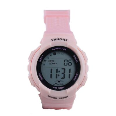 China Casual ladies digital watch large dial sports waterproof alarm clock digital watch for sale