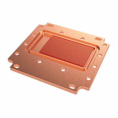 China Custom 2022 Heatsink Finish Product Skiving Fin Copper Heatsink PCB Heatsink For Industrial Equipment for sale