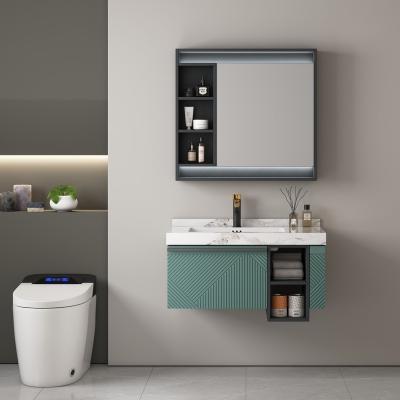 China Modern Design Customized New Manufacturer Full Set Bathroom Vanity With Mirror Cabinet Sets for sale