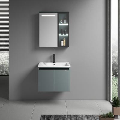 China High Quality Modern Hang Bathroom Modern Basin Cabinet Wall Mounted Bath Furniture Vanity for sale