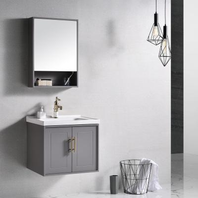 China New Arrival Modern Classic PVC Bathroom Cabinet Luxury Bathroom Cabinet Bathroom Cabinet for sale