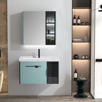 China Modern High Quality Bathroom Furniture Wall Hang Bathroom Vanity Stainless Steel Bathroom Cabinet for sale