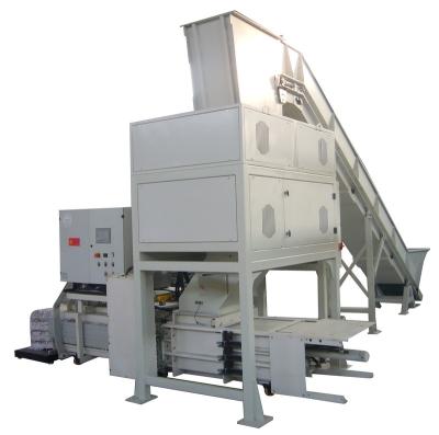 China Large Capacity Retail Waste Paper Shredding Document Shredder And Baler for sale