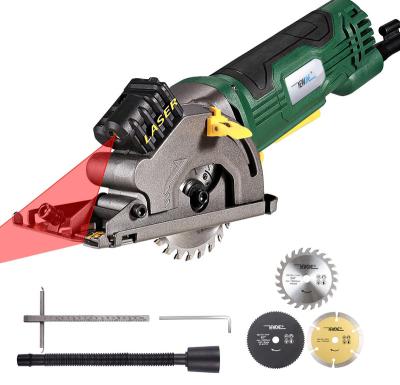 China Wood Saw NEWONE Mini Circular Saw With Electric Laser For Multifunctional Electric Saw DIY Cutting Machine Tool PVC Wood Tube Discs 15pcs for sale