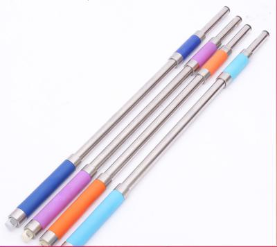 China High Quality Viable 360 ​​Degree Rotation Stainless Steel Broom Replacement Handle Magic Stick for sale