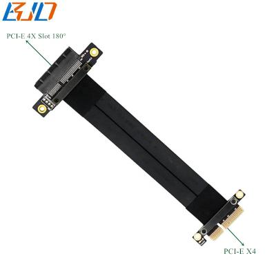 China 100% Full Speed ​​PCI-E 4X Male To Female Extension Cable 20cm PCI-E 3.0 4X To X4 Adapter Riser Cable 0.2M 90 Degree for sale