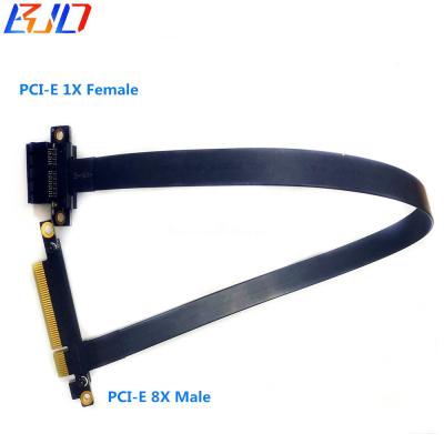 China New Easy Installation PCI-E 8X Male To Female PCI-E 1X Slot Riser Extension Cable 8Gbps 10~100CM for sale