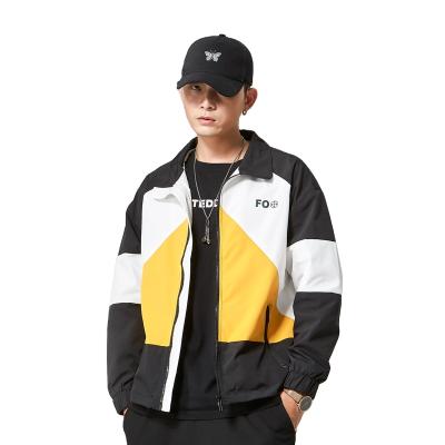 China Newest Reversible Jacket Men Spring Cool Baseball Uniform Style Round Collar Coat Fitted Motorcycle Jacket for sale