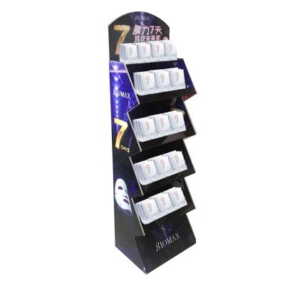 China Promotion Display Rack Supermarket Cosmetics Counter Mask Promotional Display Rack, Storage Shelf Storage for sale