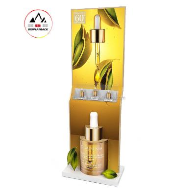 China Environmental Friendly Cosmetics Store Furniture Glass Perfume Display Rack for sale