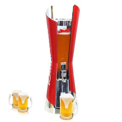 China Beer Party Portable Beverage Hot Bottoms Up Beer Dispenser 3L Draft Beer Tower Portable Beverage Dispenser Tower Dispenser for sale