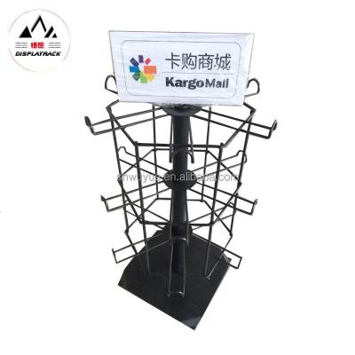 China Environmental Friendly Wholesale Supermarket Display Rack Rotating Metal Display Metalstand for sale