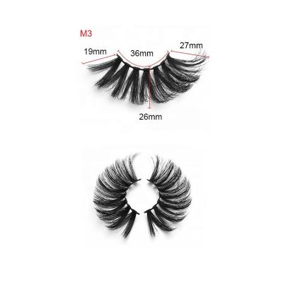 China Colored Box Fauk Mink Full Strip Eyelashes Eyelash Laser With Natural Dancing Charm for sale