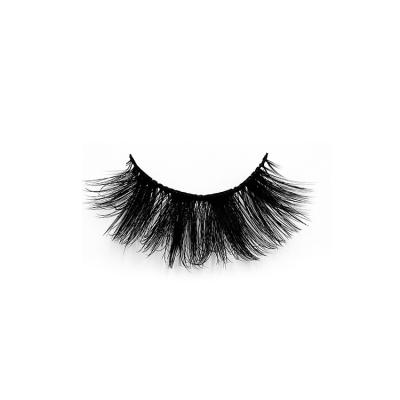 China Factory Natural Eyelashes With OEM Box 5d Mink False Cotton Band Eyelashes Fluffy for sale