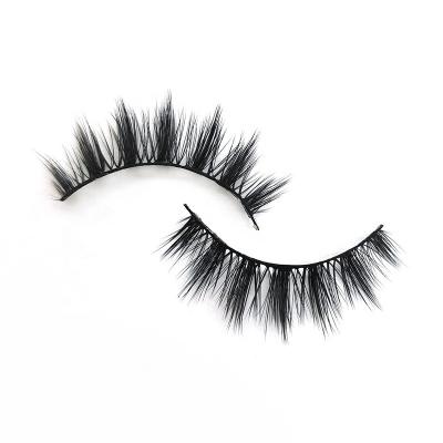 China 16mm Curly Natural Charming False Eyelashes Set Mink Eyelashes Faux Full Strip for sale