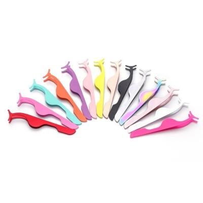 China Not Specified Eyelash Extension Tweezers Custom Maker Private Label Perfect Grip Lash Tweezers Many Colors for sale