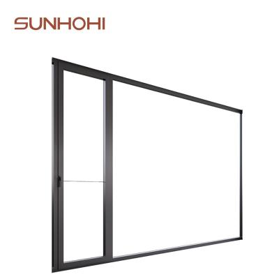 China Swing SUNHOHI Automotive Grade Sealing Anti Theft Rain Protection Thermal Casement Window Energy Efficient Aluminum Awning Window for sale