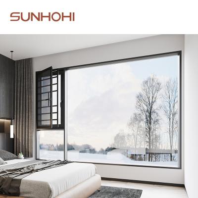 China SUNHOHI Swing Window System Mosquito Mesh Screen Glazing Heat Insulation And Aluminum Window Barrier System For Windows for sale