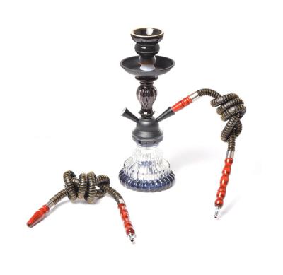 China Mini Glass Shisha Hookah Arab Acrylic Aluminum Hookahs Portable Hookah Bowls With Tips Two Holes for sale