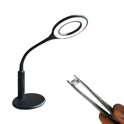 China Fluorescent Jewelry Lighting Wholesale Touch Light Fluorescent Working Led Table Lighting Jewelry Desk Lamp For Diamond Appraisal for sale