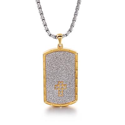 China XISHUO 2 Colors FASHION Cool Stainless Steel Medal Pendant Necklace For Men for sale