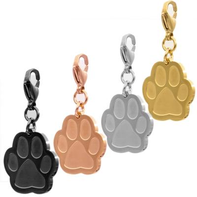 China XISHUO Sustainable Pet Collar Personalized Mini Dog Glitter Paw Cat Puppy Pet Pendant Accessories Custom Engraved Cute Cat Tags Custom for sale