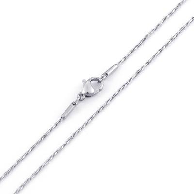 China XISHUO 316L Stainless Steel 1mm Exquisite Clavicular Snake Chain Neck Chain Necklace FASHIONABLE Accessories Necklace For Me for sale