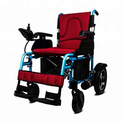 China Healthy Care Cheap Price Handicapped Power Folding Electric Wheelchair For Handicapped for sale