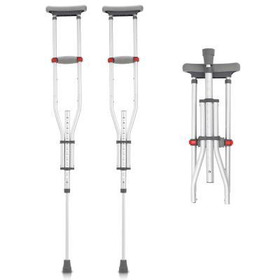 China Alumimum Alloy Cheap Armpit Crutches Aluminum Telescopic Crutch Walking Stick For Disabled for sale