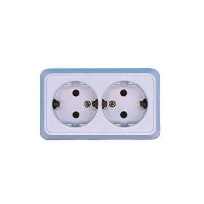 China EU Home 2 Ways Power Outlet Wall Sockets Touch Switch for sale