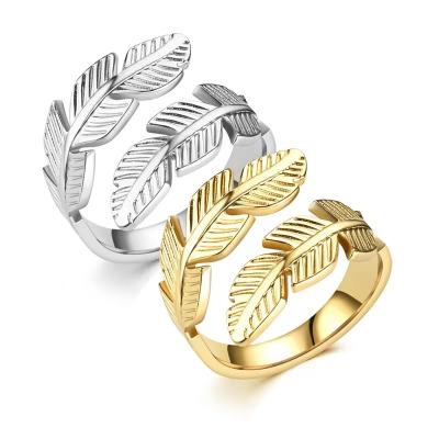 China FASHIONABLE Jewelry Rings 18k Titanium Steel Gold Plated Link Chain Snake Heart Star Twisted Open Adjustable Rings for sale