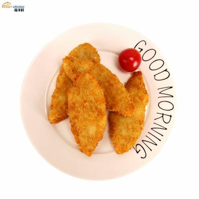 China 2021 Hot Selling Low Fat Frozen Pollock Crispy Fish Breaded Breaded Fish Fillet for sale