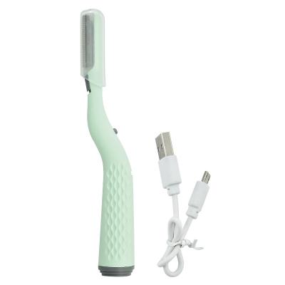 China Hot Selling Eco-friendly Cosmetic Stainless Steel Eyebrow Shaving And Bending Trimmer for sale