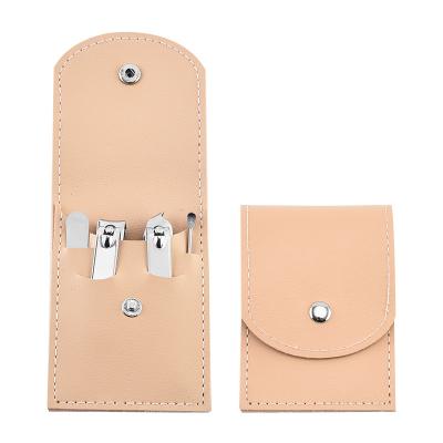 China Eco-friendly Low Price Leather Nail Set Ladies Nail Nail Art Beauty Tools Travel Set for sale