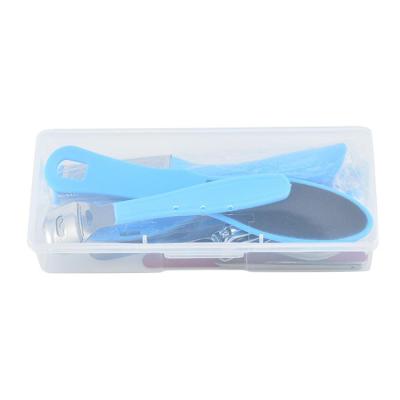 China Excellent Cleaning Art Material Blue Manicure Exfoliating Dead Foot Treatment Skin Shovel Set for sale