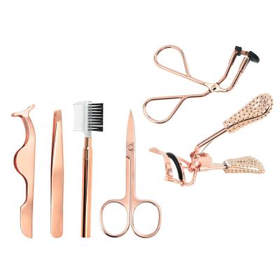 China Eco-friendly Factory Customized Eyelash Curler Set Rose Gold Eyelash Curler Set High Quality for sale