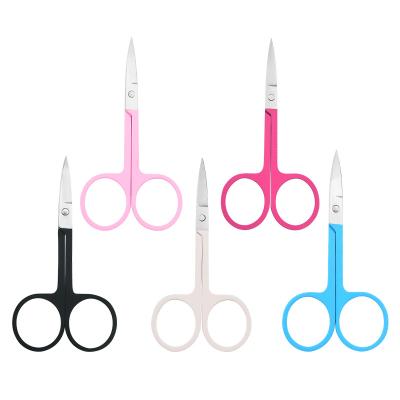 China Mini Nail Scissors Stainless Steel Mini Eyebrow Scissors Embroidery Small Eco-friendly Paper Coated Scissors for sale