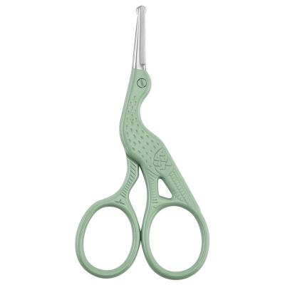 China Popular Eco-friendly Black Crane Nose Hair Scissors Nail Tools Ear Hair Beauty Scissors for sale