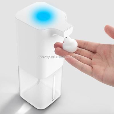 China Foam Soap Dispenser Hanvey Household Hotel / Bathroom Spray 350ml Automatic Liquid Free Soap Dispenser Smart Touch Sensor for sale