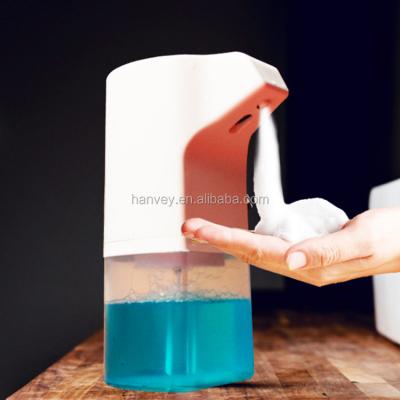 China Foam Soap Dispenser Hanvey Plastic Touchless Foam Automatic Soap Dispenser For Bathroom Kitchen Toilet With Infrared Motion Sensor for sale